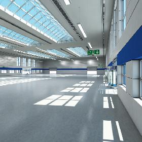 Warehouse Building Interior And Exterior 2